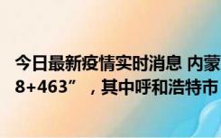 今日最新疫情实时消息 内蒙古10月11日新增本土感染者“48+463”，其中呼和浩特市“28+374”