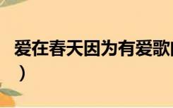 爱在春天因为有爱歌曲（爱在春天的所有歌曲）