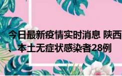 今日最新疫情实时消息 陕西10月11日新增本土确诊病例7例、本土无症状感染者28例