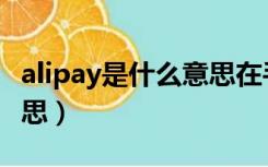 alipay是什么意思在手机里（alipay是什么意思）