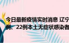 今日最新疫情实时消息 辽宁10月11日新增25例本土确诊病例、22例本土无症状感染者