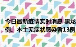 今日最新疫情实时消息 黑龙江10月11日新增本土确诊病例6例、本土无症状感染者13例