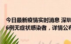 今日最新疫情实时消息 深圳10月11日新增23例确诊病例和6例无症状感染者，详情公布