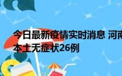 今日最新疫情实时消息 河南10月10日新增本土确诊12例、本土无症状26例