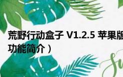 荒野行动盒子 V1.2.5 苹果版（荒野行动盒子 V1.2.5 苹果版功能简介）