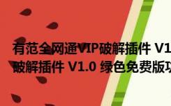 有范全网通VIP破解插件 V1.0 绿色免费版（有范全网通VIP破解插件 V1.0 绿色免费版功能简介）