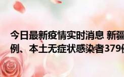 今日最新疫情实时消息 新疆10月11日新增本土确诊病例62例、本土无症状感染者379例