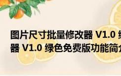 图片尺寸批量修改器 V1.0 绿色免费版（图片尺寸批量修改器 V1.0 绿色免费版功能简介）