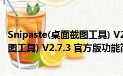 Snipaste(桌面截图工具) V2.7.3 官方版（Snipaste(桌面截图工具) V2.7.3 官方版功能简介）