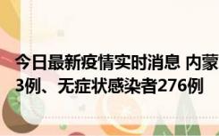 今日最新疫情实时消息 内蒙古10月12日新增本土确诊病例53例、无症状感染者276例