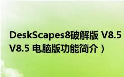 DeskScapes8破解版 V8.5 电脑版（DeskScapes8破解版 V8.5 电脑版功能简介）