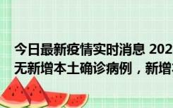 今日最新疫情实时消息 2022年10月12日0时至24时山东省无新增本土确诊病例，新增本土无症状感染者25例