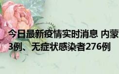 今日最新疫情实时消息 内蒙古10月12日新增本土确诊病例53例、无症状感染者276例