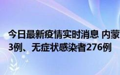 今日最新疫情实时消息 内蒙古10月12日新增本土确诊病例53例、无症状感染者276例