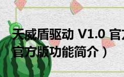 天威盾驱动 V1.0 官方版（天威盾驱动 V1.0 官方版功能简介）