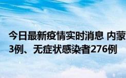 今日最新疫情实时消息 内蒙古10月12日新增本土确诊病例53例、无症状感染者276例