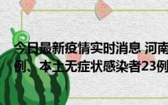 今日最新疫情实时消息 河南10月12日新增本土确诊病例12例、本土无症状感染者23例