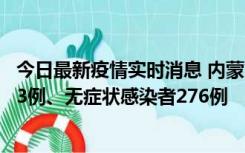 今日最新疫情实时消息 内蒙古10月12日新增本土确诊病例53例、无症状感染者276例