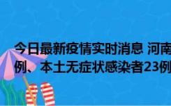 今日最新疫情实时消息 河南10月12日新增本土确诊病例12例、本土无症状感染者23例