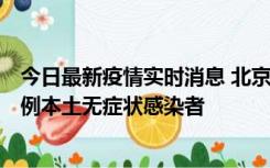 今日最新疫情实时消息 北京昨日新增12例本土确诊病例、6例本土无症状感染者