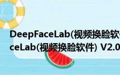 DeepFaceLab(视频换脸软件) V2.0 官方最新版（DeepFaceLab(视频换脸软件) V2.0 官方最新版功能简介）