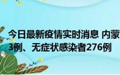 今日最新疫情实时消息 内蒙古10月12日新增本土确诊病例53例、无症状感染者276例