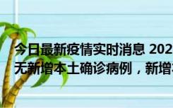 今日最新疫情实时消息 2022年10月12日0时至24时山东省无新增本土确诊病例，新增本土无症状感染者25例