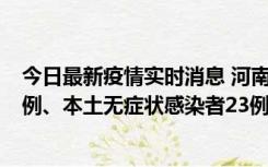 今日最新疫情实时消息 河南10月12日新增本土确诊病例12例、本土无症状感染者23例