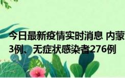 今日最新疫情实时消息 内蒙古10月12日新增本土确诊病例53例、无症状感染者276例