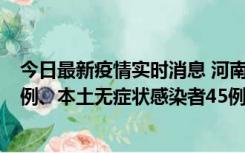 今日最新疫情实时消息 河南10月11日新增本土确诊病例13例、本土无症状感染者45例