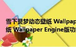 雪下灵梦动态壁纸 Wallpaper Engine版（雪下灵梦动态壁纸 Wallpaper Engine版功能简介）