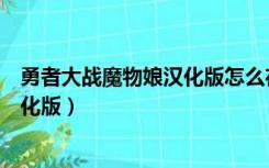 勇者大战魔物娘汉化版怎么在电脑上玩（勇者大战魔物娘汉化版）