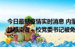 今日最新疫情实时消息 内蒙古一高校已有39人被确诊为阳性感染者，校党委书记被免职