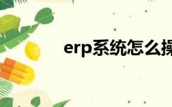 erp系统怎么操作（eip系统）