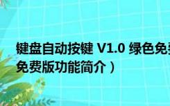 键盘自动按键 V1.0 绿色免费版（键盘自动按键 V1.0 绿色免费版功能简介）