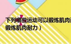 下列哪些运动可以锻炼肌肉耐力和耐力（下列哪些运动可以锻炼肌肉耐力）