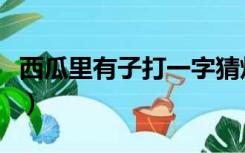 西瓜里有子打一字猜灯谜（西瓜里有子打一字）