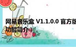 网易音乐盒 V1.1.0.0 官方版（网易音乐盒 V1.1.0.0 官方版功能简介）