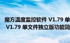 魔方温度监控软件 V1.79 单文件独立版（魔方温度监控软件 V1.79 单文件独立版功能简介）