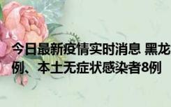 今日最新疫情实时消息 黑龙江10月21日新增本土确诊病例1例、本土无症状感染者8例