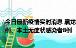 今日最新疫情实时消息 黑龙江10月21日新增本土确诊病例1例、本土无症状感染者8例