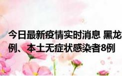 今日最新疫情实时消息 黑龙江10月21日新增本土确诊病例1例、本土无症状感染者8例