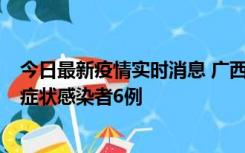 今日最新疫情实时消息 广西新增本土确诊病例1例、本土无症状感染者6例