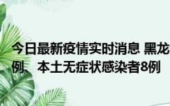 今日最新疫情实时消息 黑龙江10月21日新增本土确诊病例1例、本土无症状感染者8例