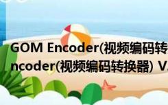 GOM Encoder(视频编码转换器) V2.0.15 官方版（GOM Encoder(视频编码转换器) V2.0.15 官方版功能简介）