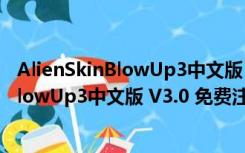 AlienSkinBlowUp3中文版 V3.0 免费注册版（AlienSkinBlowUp3中文版 V3.0 免费注册版功能简介）