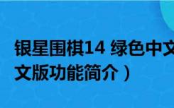 银星围棋14 绿色中文版（银星围棋14 绿色中文版功能简介）