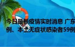 今日最新疫情实时消息 广东10月22日新增本土确诊病例32例、本土无症状感染者59例