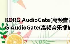 KORG AudioGate(高频音乐播放器) V4.0.1 汉化版（KORG AudioGate(高频音乐播放器) V4.0.1 汉化版功能简介）