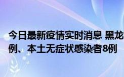 今日最新疫情实时消息 黑龙江10月21日新增本土确诊病例1例、本土无症状感染者8例